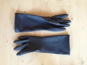 rubber gloves for getting rid of pet hair